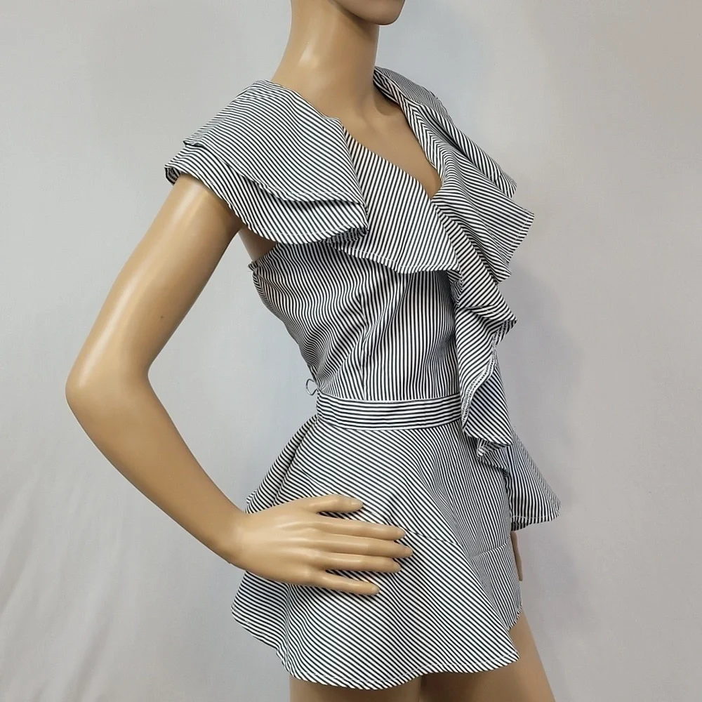 Dalin Ruffle Stripe Top - Picture 7 of 12